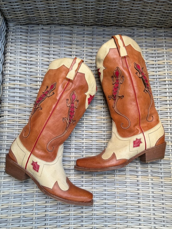 Ralph Lauren Shoes - Ralph Lauren Collection Cowboy Boots 10 B Lizard Western Rodeo Cowgirl RARE
